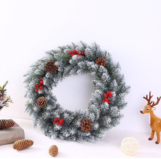 Kerstguirlande,180 cm Versiering Decoratie,Verlichte Kerstboom Slinger | Voor Kerstmis Vakantie Binnen Openhaard Mantel Tafel Deur Raam Bruiloft Feest Keuken