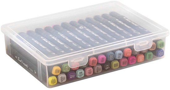 TOLIDA Pennenetui, kunststof, roze, voor school, dubbel