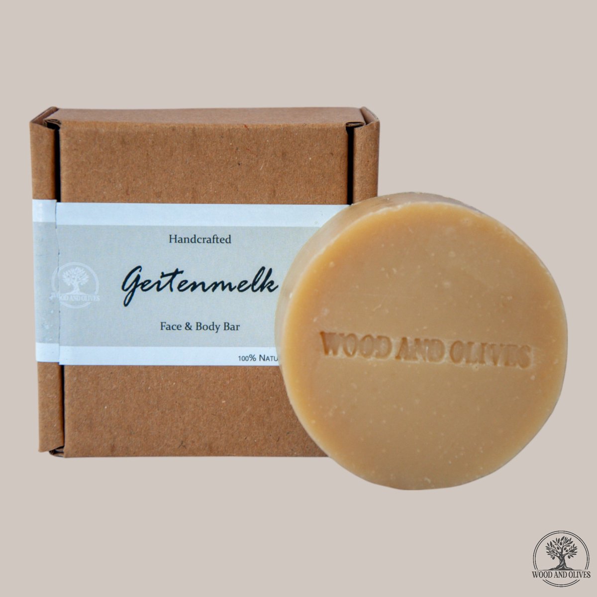 Wood and Olives - Geitenmelk Face & Body Bar - 100 g