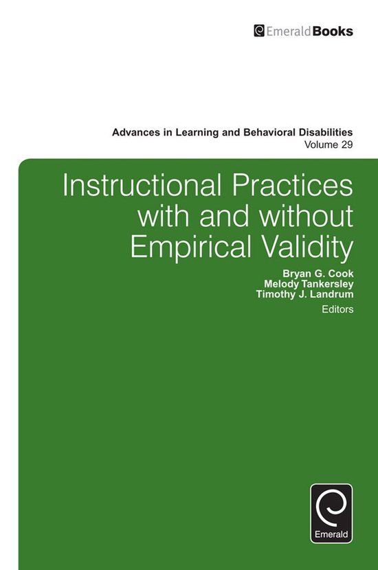 Advances in Learning and Behavioral Disabilities 29 - Instru ... - cover