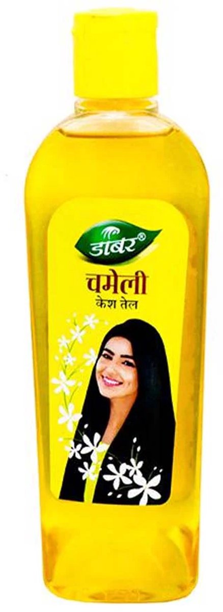 Dabur Jasmine Hair Oil 175ml – Voedende Haarolie met Jasmijn, Versterkt en Verzorgt voor Glanzend, Gezond Haar| Met Kajal Sticker