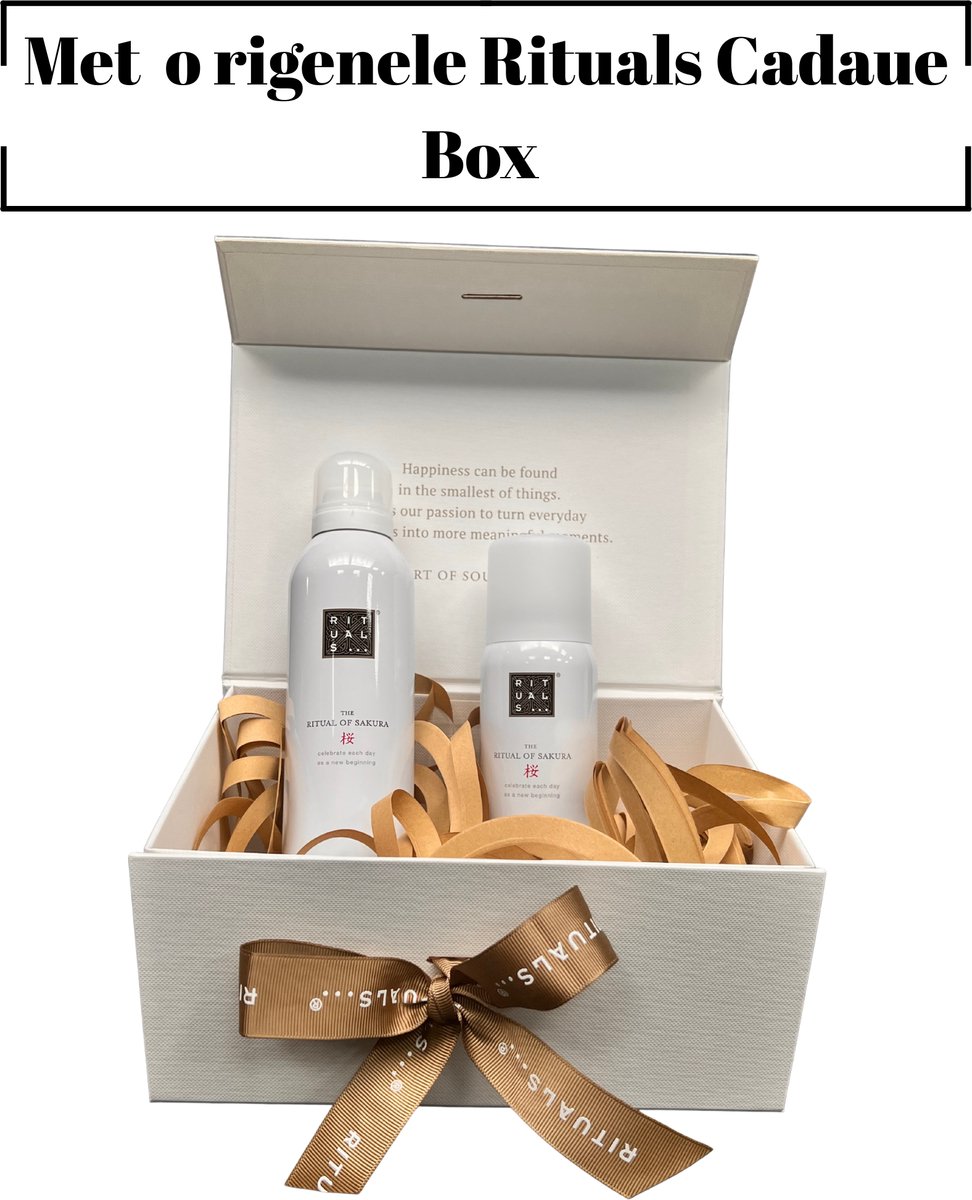 Rituals of Sakura - Geschenkset - Sakura Douche Schuim 200 ml - Sakura Anti Perspirant Spray Deodorant 150 ml - Originele Rituals Cadeaubox