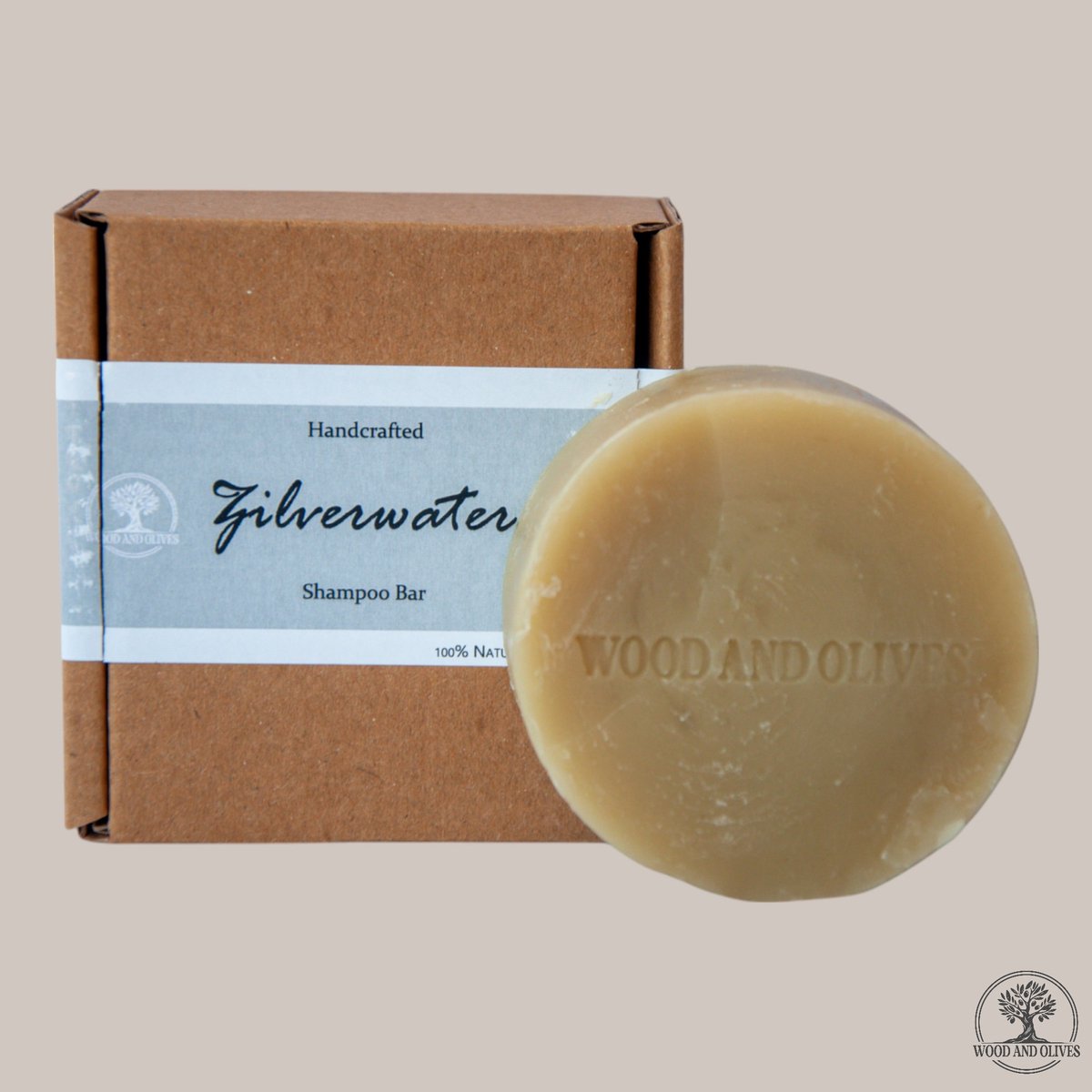 Wood and Olives - Zilverwater Shampoo Bar - 100 g