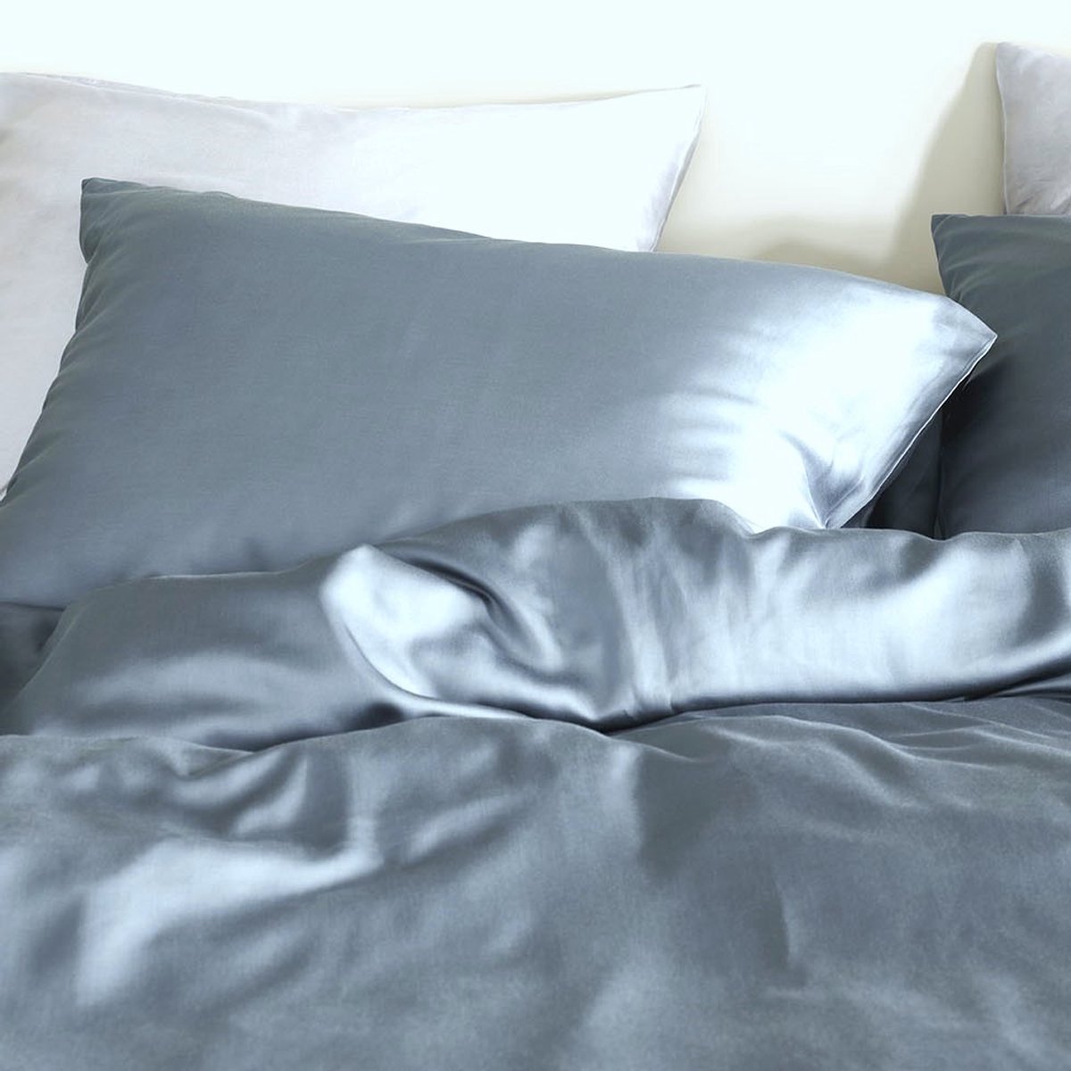 KOALA HUG Kussensloop 100% Tencel Lyocell satijn, mint blue 60x70 – Anti-allergie, Hypoallergeen | Temperatuurregulerend | Zacht voor huid & haar | 100% Plantaardig | Plasticvrij