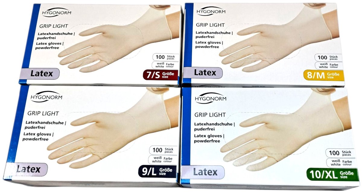 Latex handschoenen wegwerp maat XL 100 stuks - poedervrij - wit