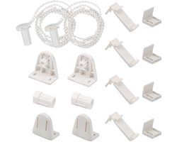 Klemmfix rolgordijn accessoires - set van 4 - hoogwaardig kunststof
