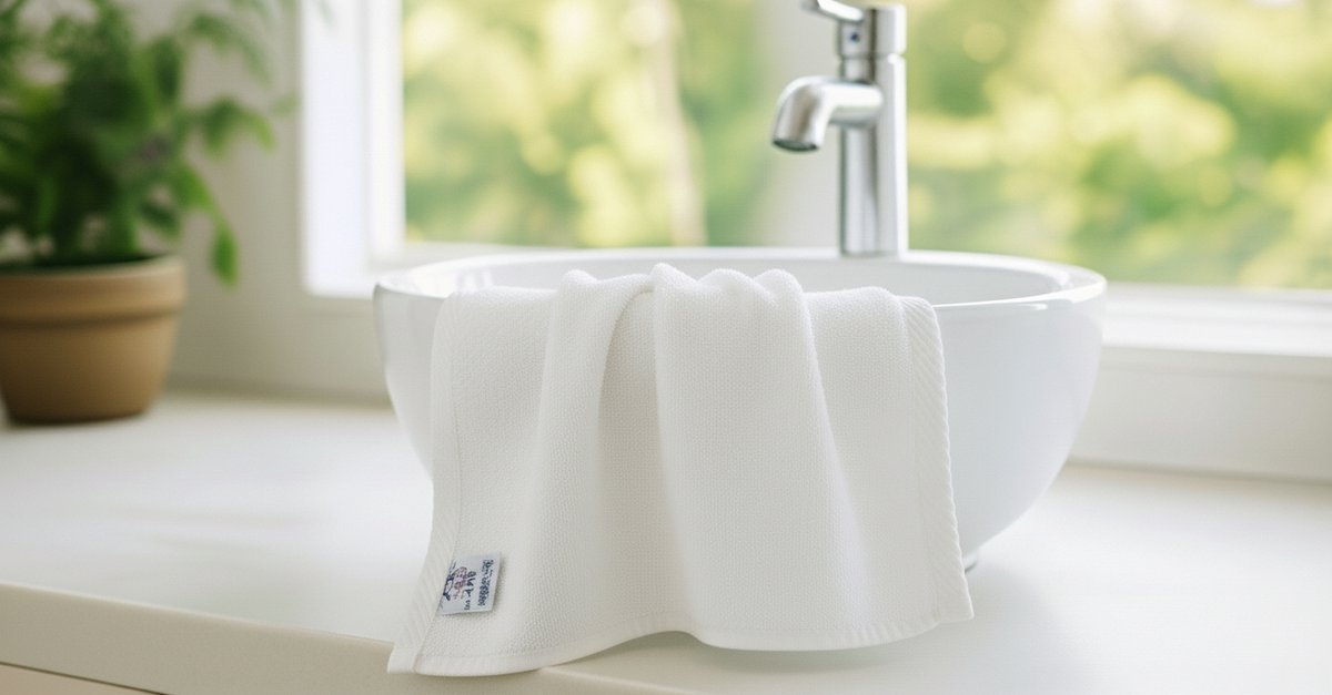 Nile Textile Luxe Gastendoekje - 30x30 - Wit - 600GSM - Egyptisch Katoen