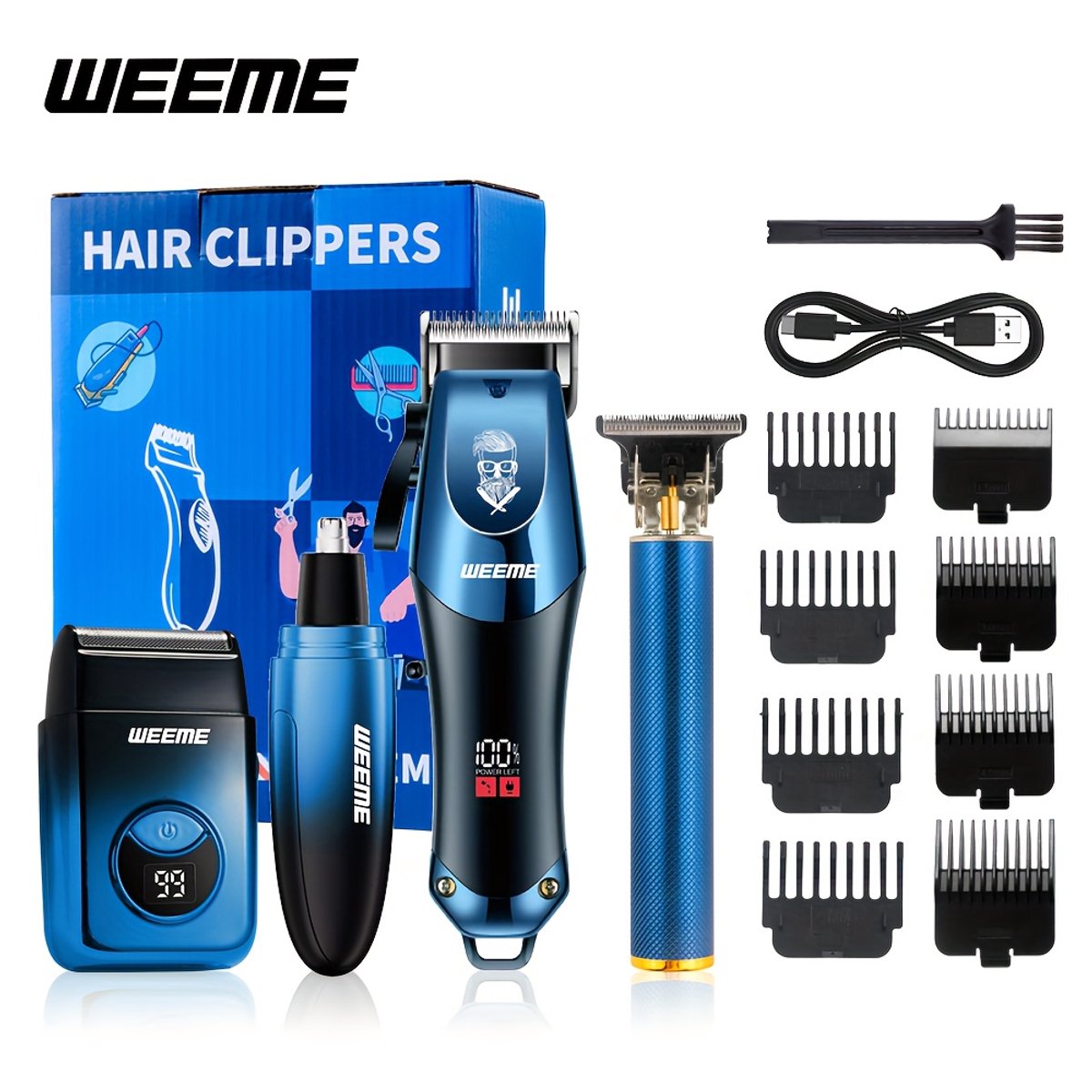 Tondeus 4-delige Mannenverzorgingsset met Draadloze - afbeelding 2