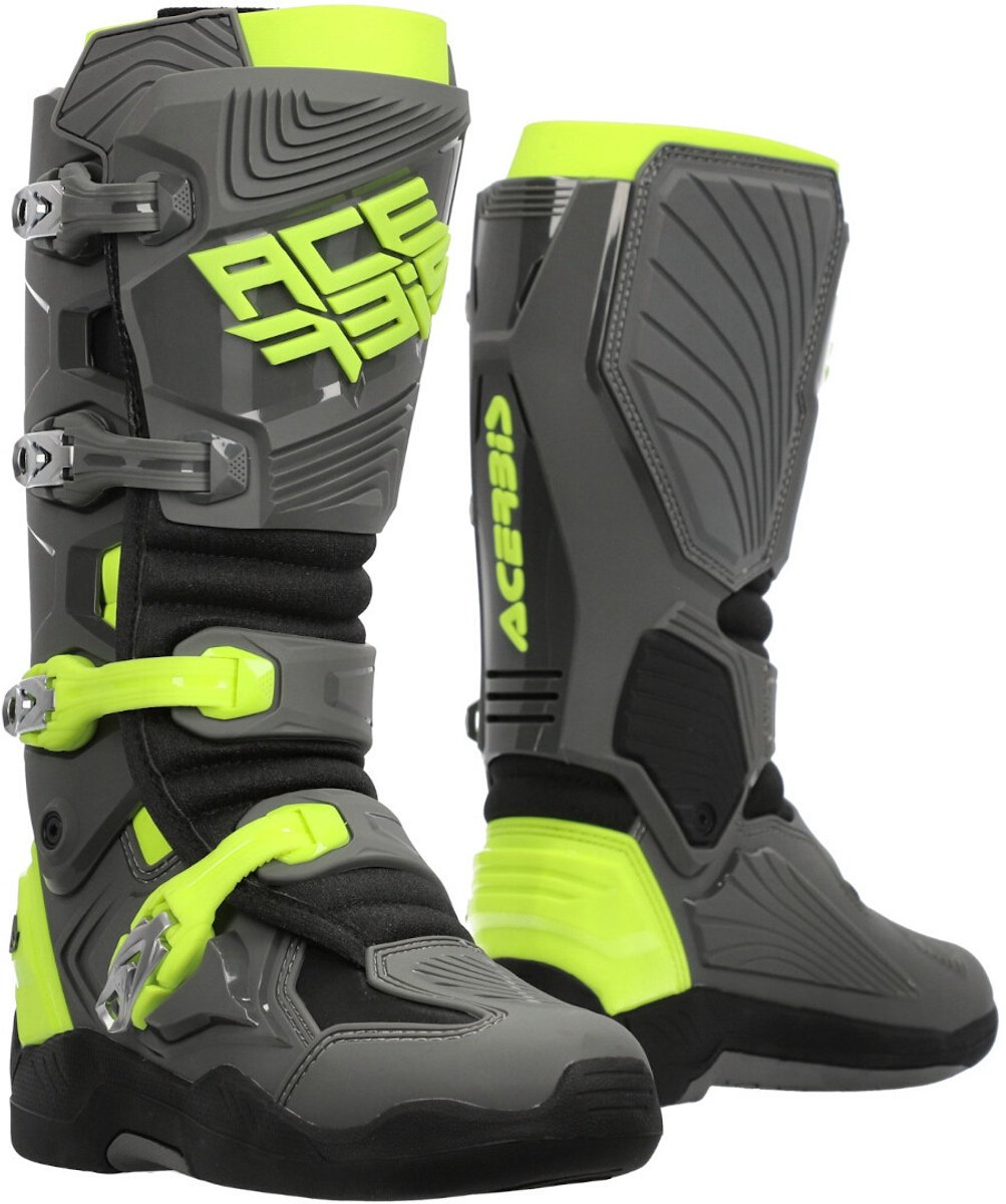 Acerbis Whoops Grijs Gele Crosslaarzen - Laars