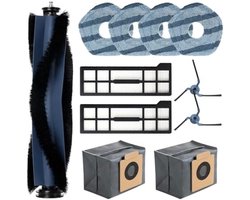 PromoHome Vervangingsset geschikt voor eufy X10 Pro Omni- Hoofdborstel, HEPA-filters en Reinigingsdoeken