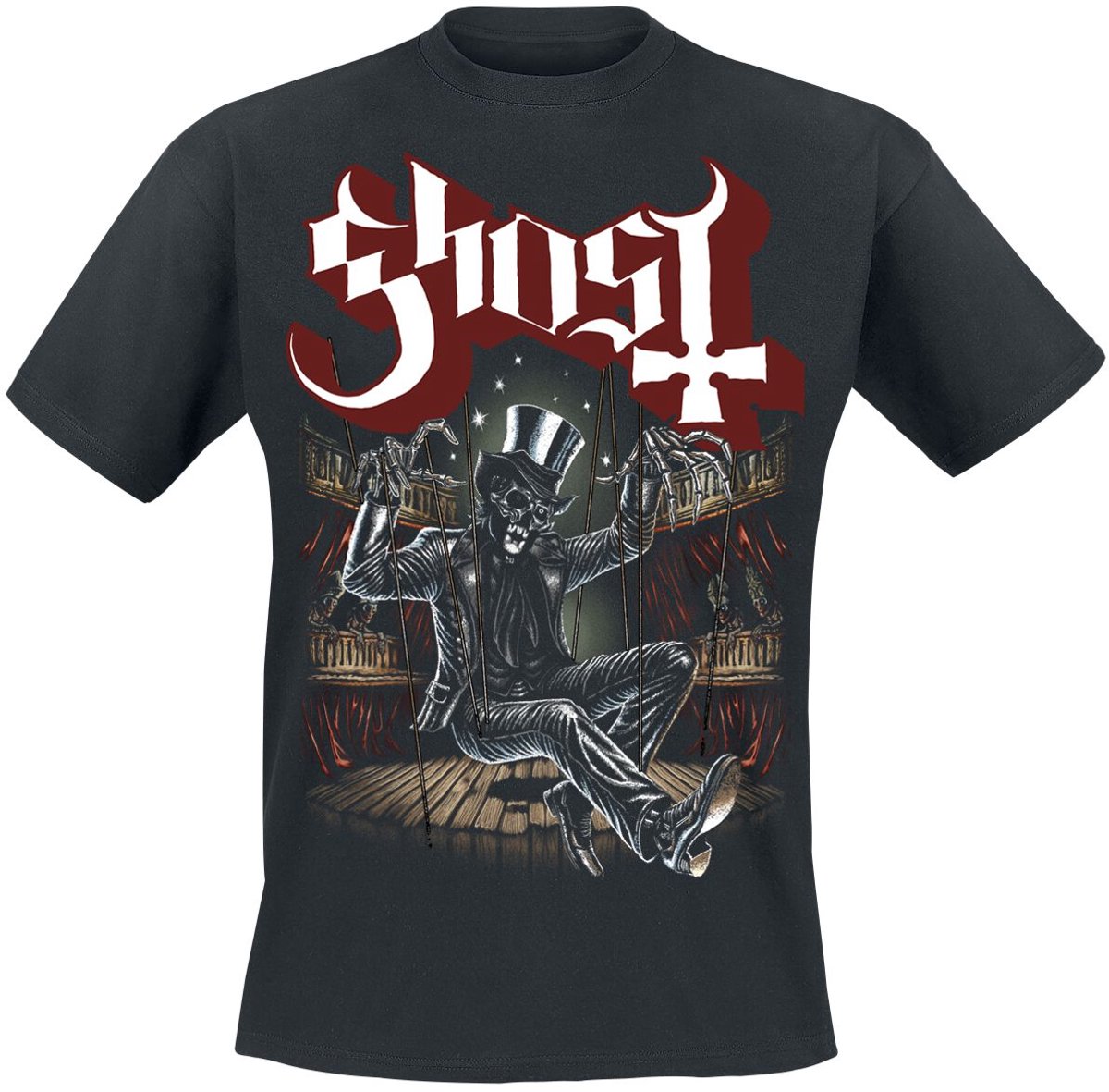 Ghost Pull The Strings Heren T-shirt - zwart - XL