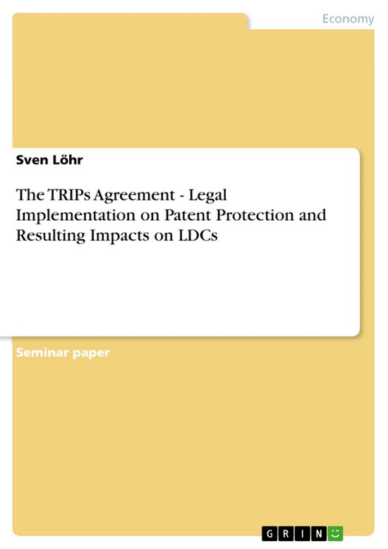 The TRIPs Agreement - Legal Implementation on Patent Protect ... - cover