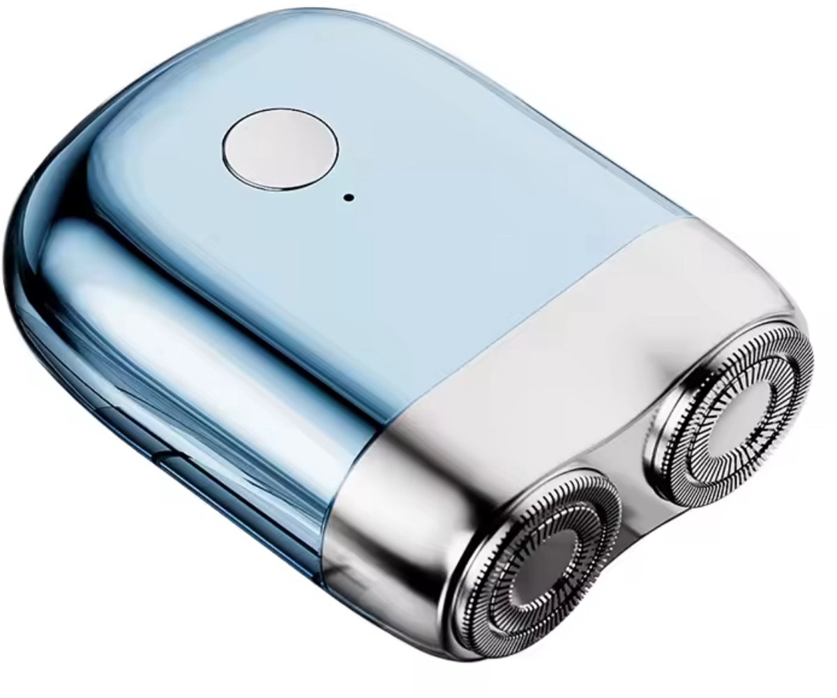 Krachtige 2-Blade Scheerapparaat - Usb Oplaadbare 2-Kop Body Shaver + Precisie/Baardtrimmer - Lichtgewicht en Comfortabel - Perfecte Lichaamshaar Verzorging voor Dames en Heren en de Beste Reiseditie - Kleur: Azul Blauw