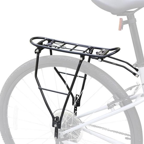 Bagagedrager verbreder - Fiets bagagedrager - Achterdrager verbreding - Fietsaccessoires - Extra breed - Transportrek - Fietstassen - Boodschappen - Vakantie - E-bike