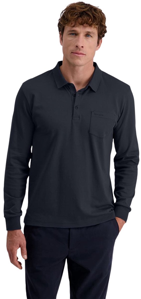 Pierre Cardin Heren Polo 1/1 POLOKN regular fit Blauw XL Volwassenen
