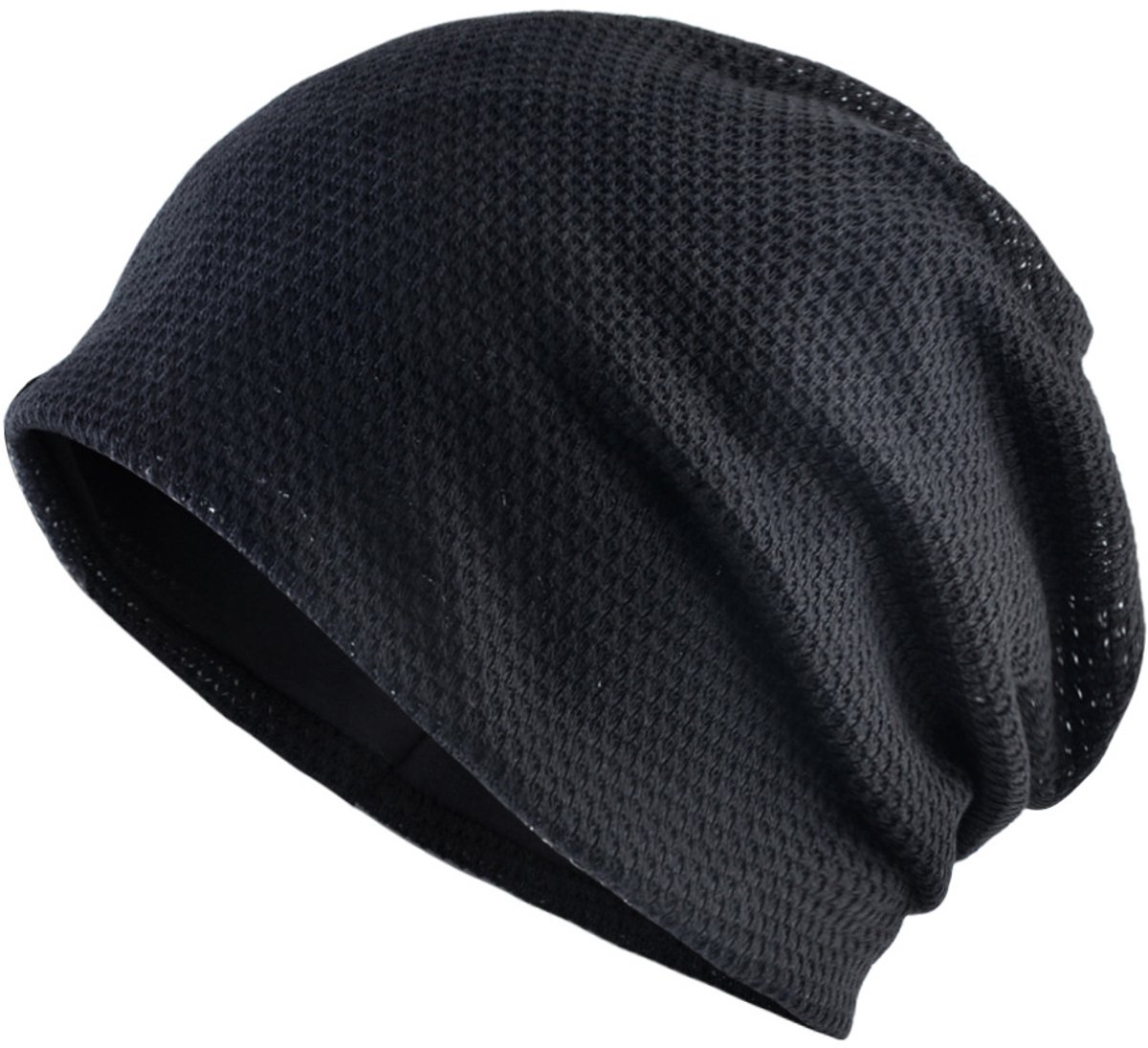 Unisex Muts-Katoen-Zwart-20x15x2 cm-Unisex Beanie Hoed