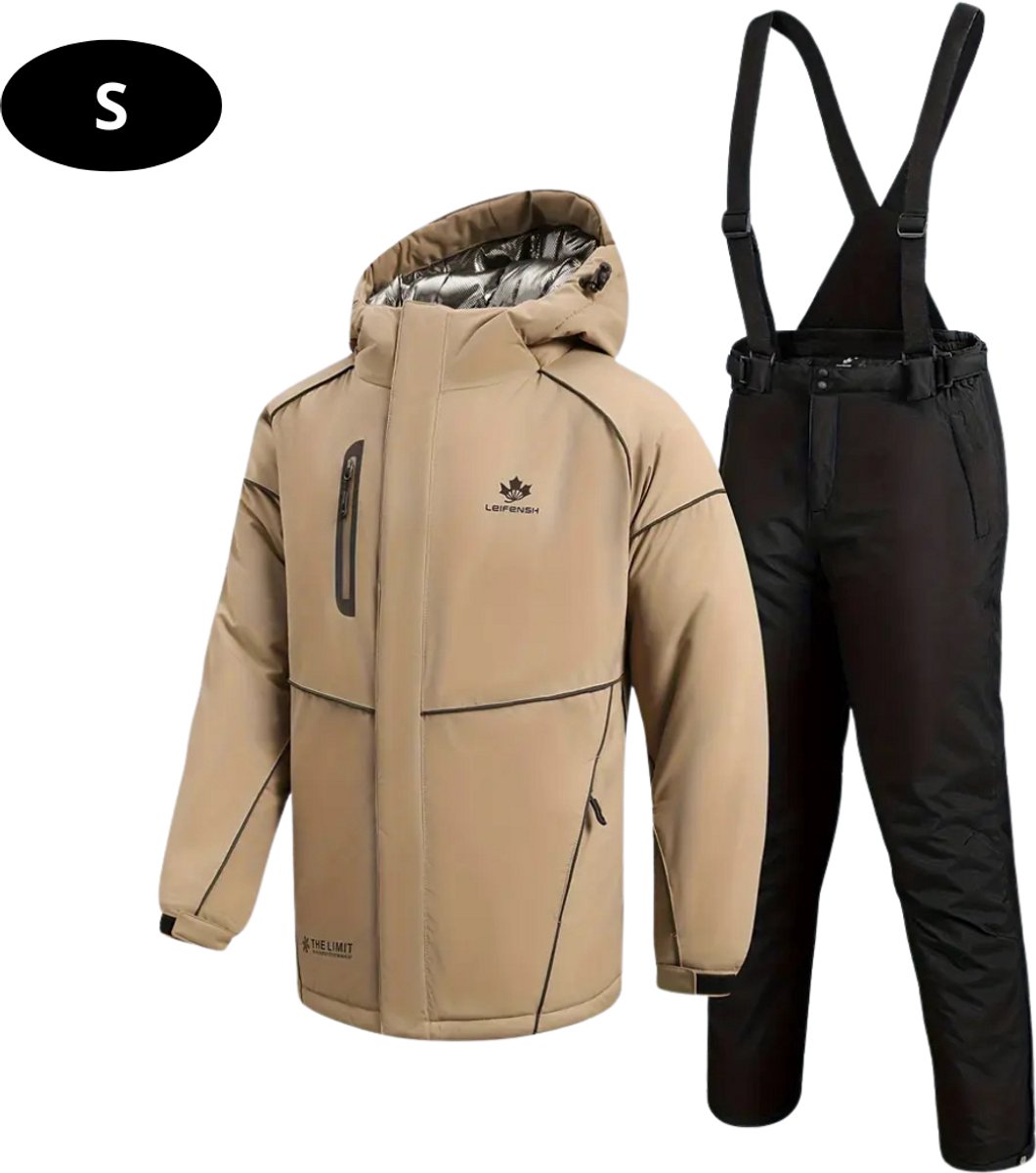 Bovista Ski Suit Skipak SkiBroek Wintersport Skijas Heren 2-Delig Beige