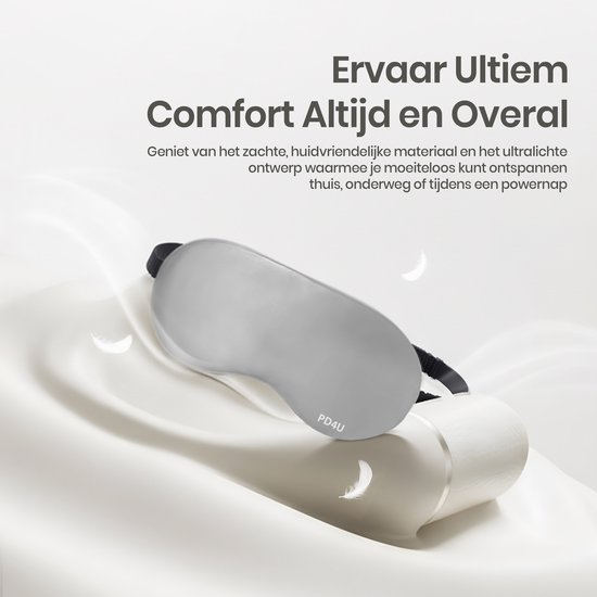 Les-Theresa Elektrisch verwarmd oogmasker draadloos, warm oogkompres elektrisch 3 warmteniveaus oogverwarmingskussen, timers oogwarmtemasker afneembaar warm kompres voor ogen mannen vrouwen, slaap