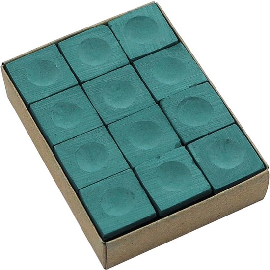 Allecto plus - Poolkeu Krijt 12 Stuks Groen - Biljartaccessoires voor Professionele Spelers — afbeelding 2