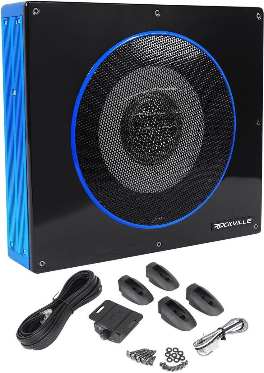 8 Inch 600 Watt Low Profile Onder-Seat Actieve Aangedreven Auto Subwoofer