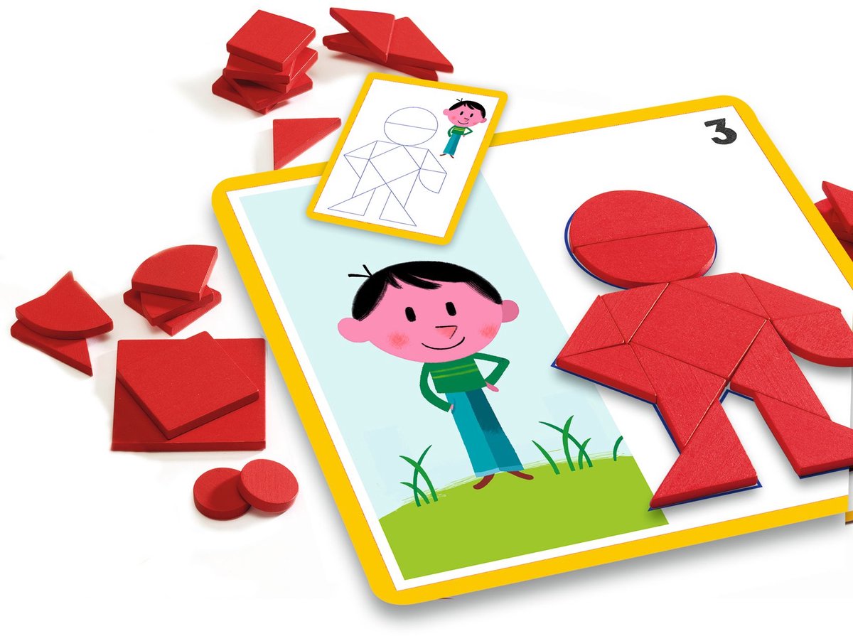Djeco educatief spel vormen - houten speelgoed geometrie.