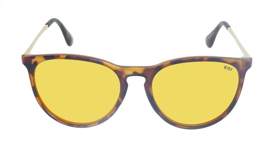 Lunettes de nuit pour femme PS9007 – Brun havane mat – Jaune polarisé Cat. 1 – Medium – Conduite dans l'obscurité