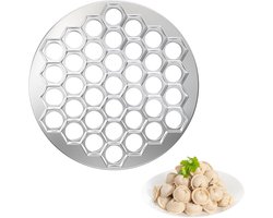 Allecto plus - Pelmeni Maker en Deegvorm met 37 Gaten voor Dumplings en Ravioli - Manti-vorm voor Doe-het-zelf Koken en Familiefeesten - Ravioli Maker en Deegzakvorm voor Picknicks - Handige Pelmeni-vorm