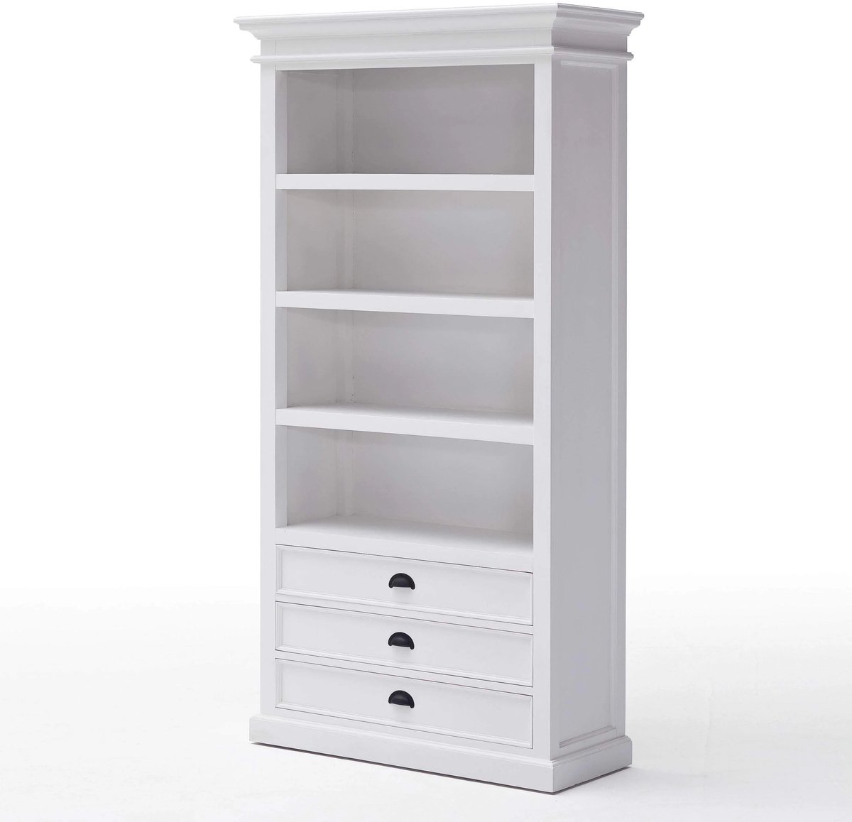 Witte Boekenkast met lades | 100 x 40 x 190 cm