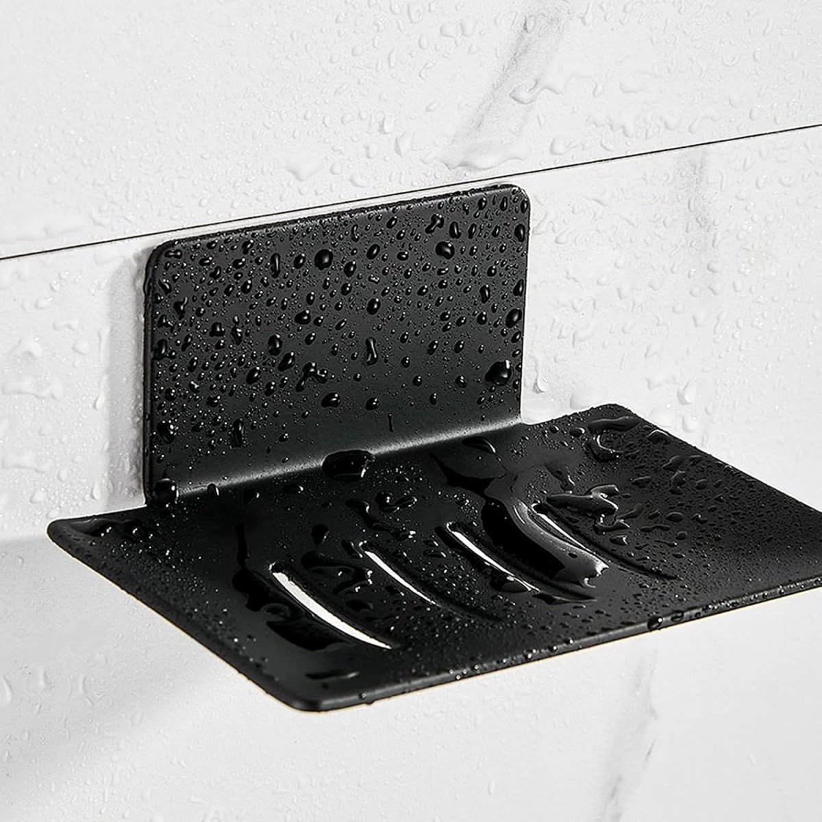 EXCITAT Zeephouder - Geen boren nodig - Metaal - Zeepmand - Zeepschaal - Wandmontage - Geschikt voor badkamer, keuken, balkon
