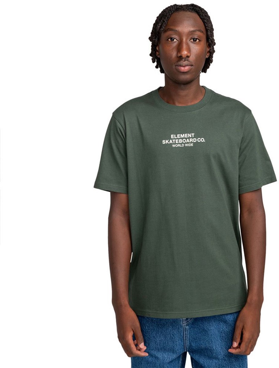 Element Skateboard Co T-shirt Met Korte Mouwen M Man Deep Forest