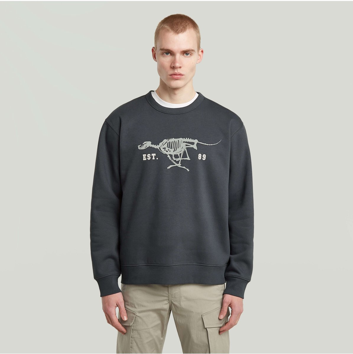 G-Star Running dog back gr r sw Heren Sweaters India Ink