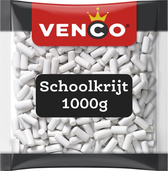Venco schoolkrijt - zoete drop - 1000g