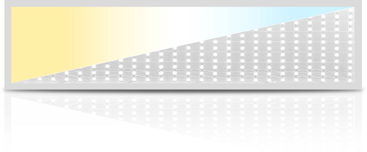 LED Paneel 120x30 - UGR <22 - 40W - 100 Lm/W - CCT - 5 Jaar Garantie