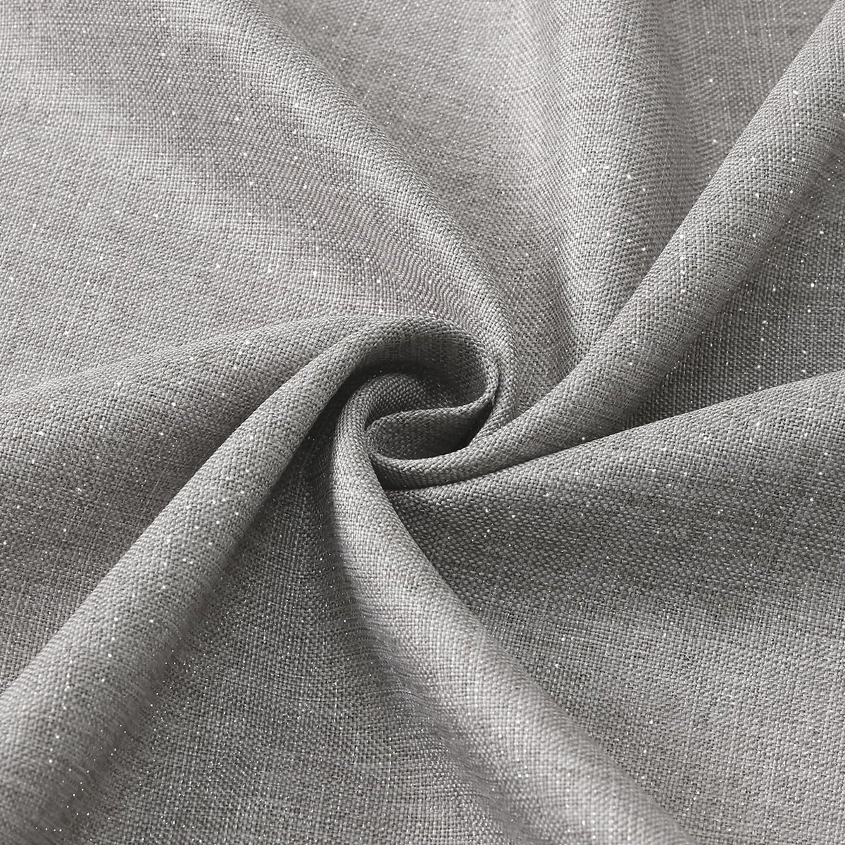 Ibenzoa® Stijlvol waterafstotend tafelkleed met linnenlook en metallic glans 140x220 cm