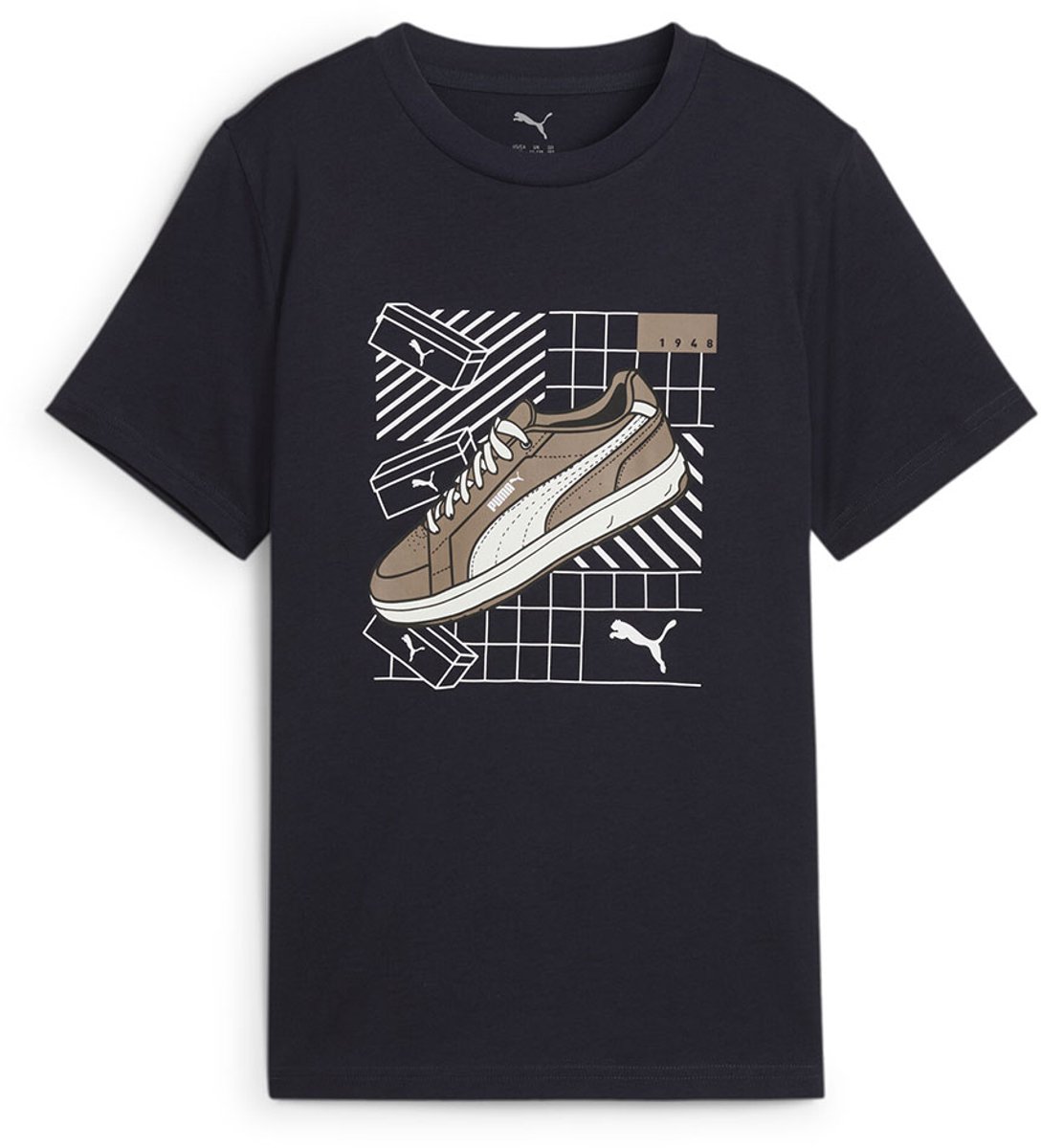 Puma Graphics T-shirt Met Korte Mouwen 13-14 Years Kinderen Blauw