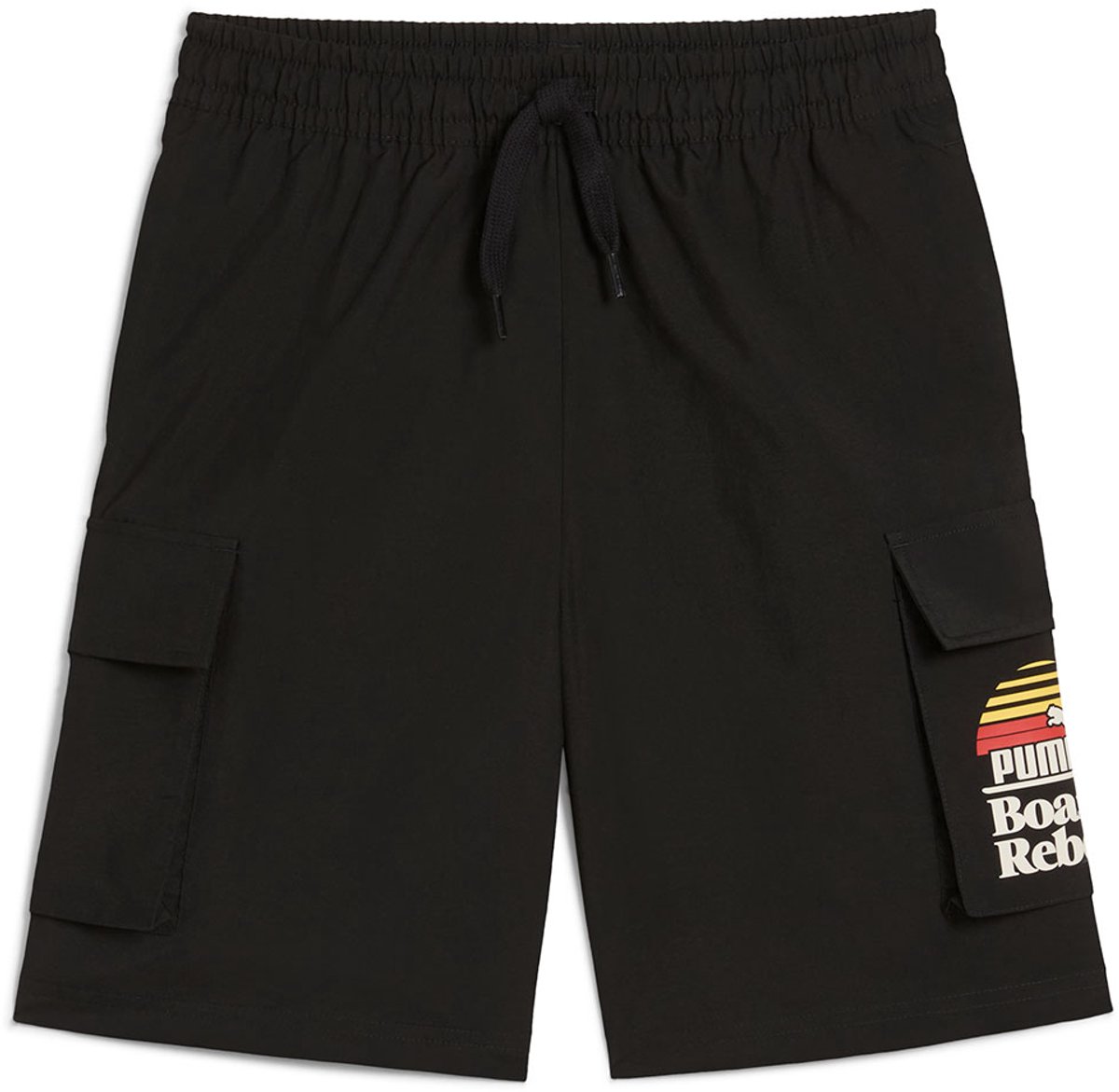 Puma Mid 90s Chino Cargo Shorts 13-14 Years Jongens Meisjes Zwart