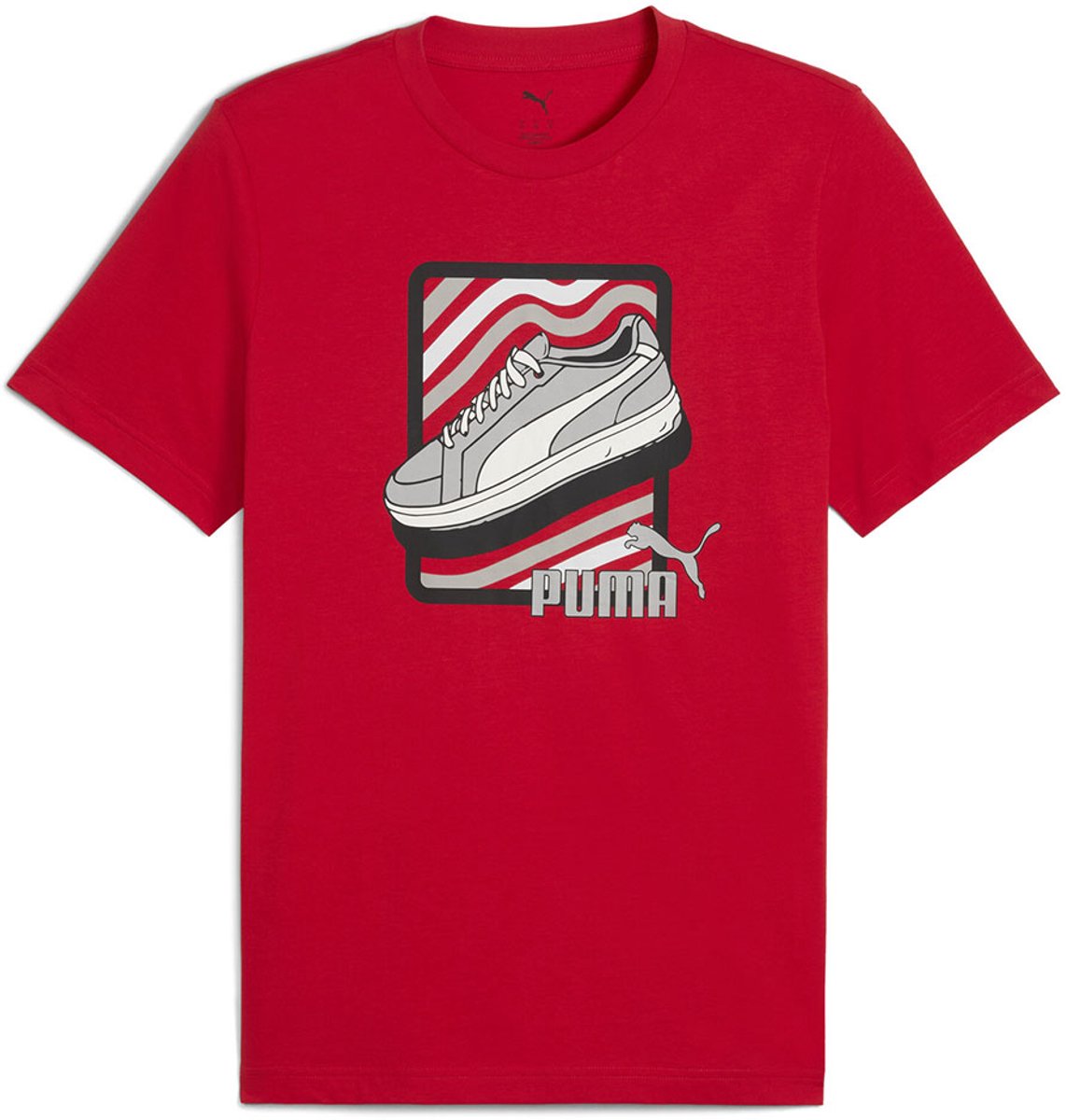 Puma Graphic Sneaker T-shirt Met Korte Mouwen S Man Rood
