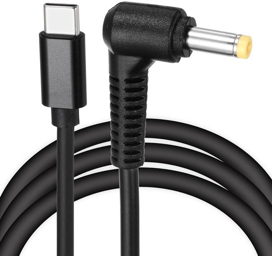 GINTOOYUN USB-C naar DC PD oplaadkabel 90 graden type
