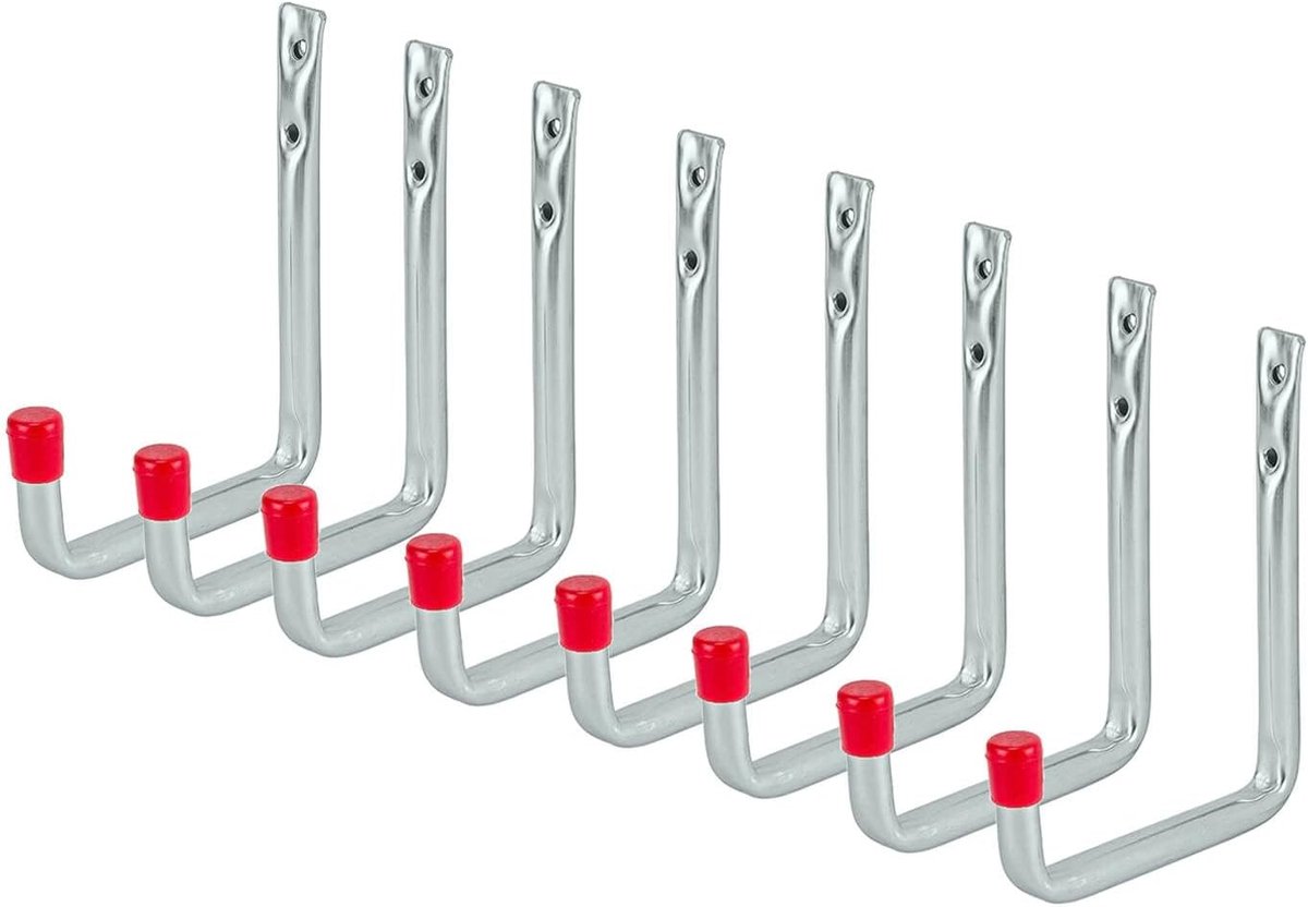 siwitec wandhaak U-vorm 148 x 114 mm verzinkt, set van 8, draagvermogen: 25 kg, zware haak, hoek
