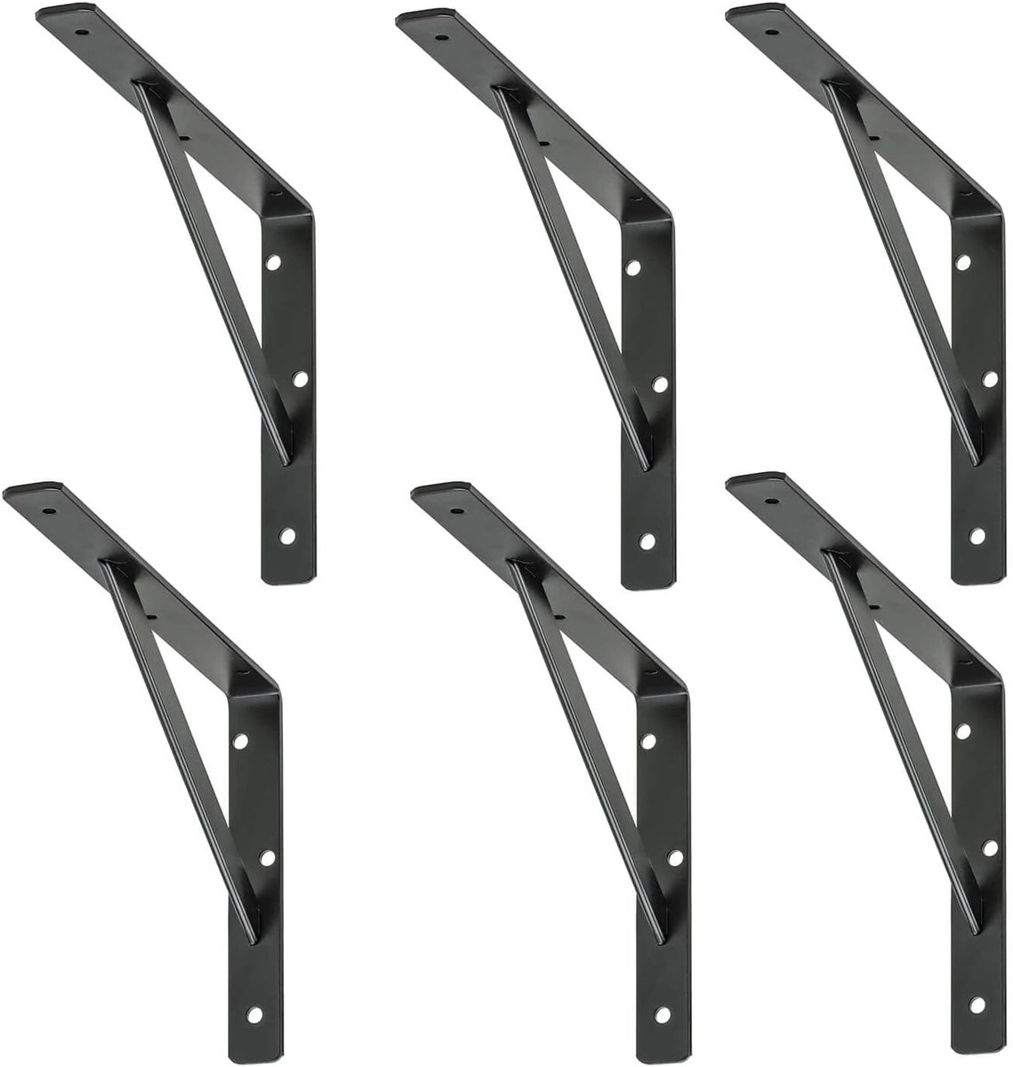 siwitec plankdrager 500 x 330 x 30 mm, zwart, set van 6, draagvermogen 150 kg, plankdrager, webconsole