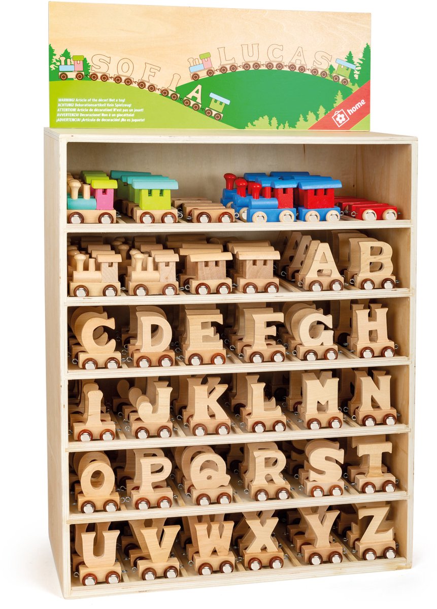Letter Trein Display Gevuld, 180dlg