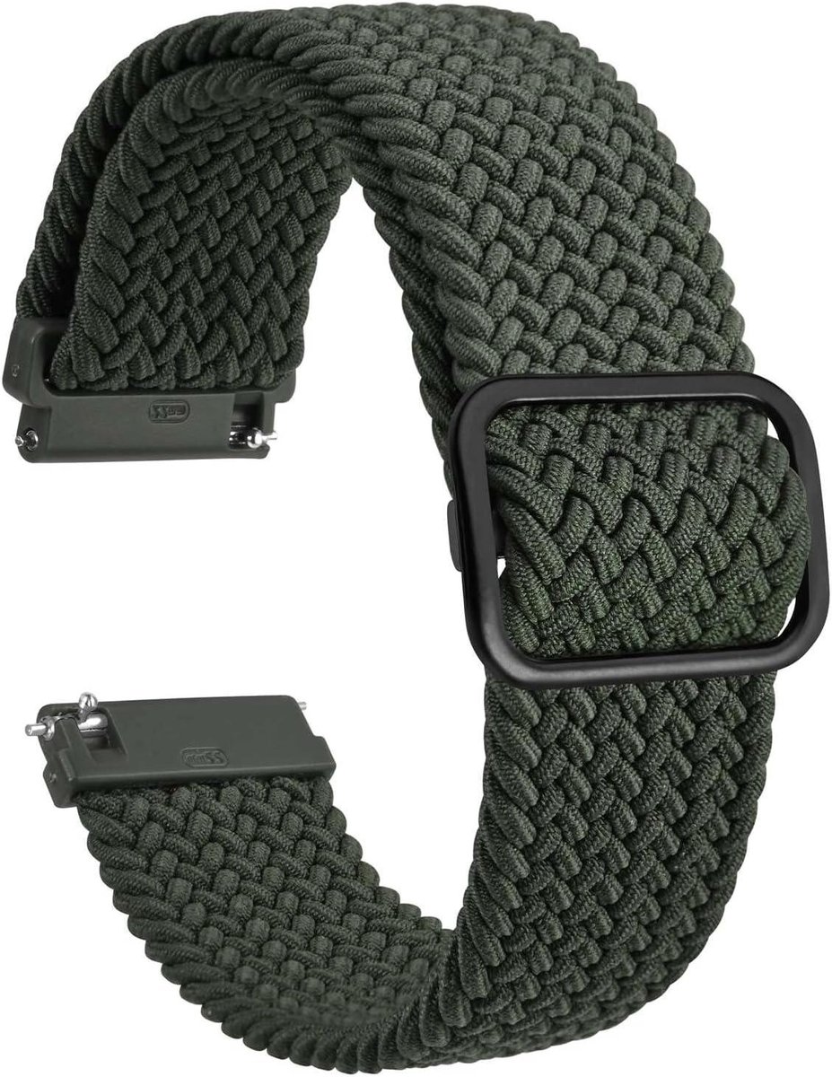 Allecto plus - Nylon Horlogebandje, Gevlochten Lusband, Verstelbaar - Dames en Heren - Keuze uit Verschillende Maten - Stijlvol Accessoire voor Horloges