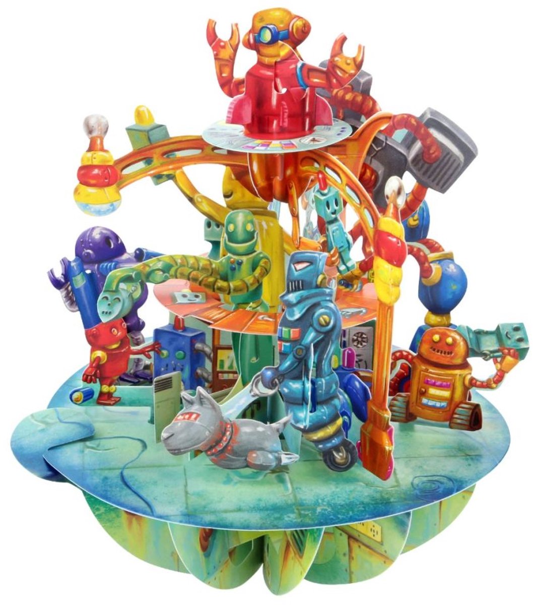 3D Kaart Robots - Santoro London Pirouettes