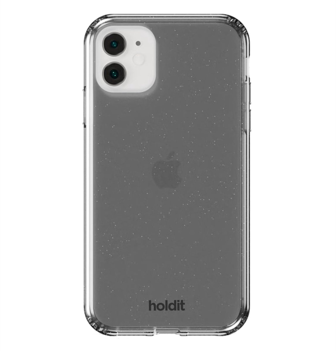 Holdit Glitter Case geschikt voor Apple iPhone 11 / Xr - Zwart