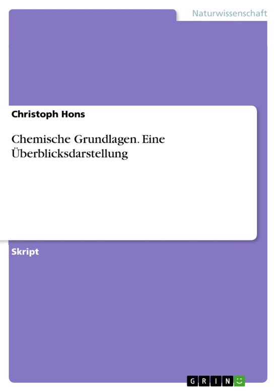 Chemische Grundlagen - cover