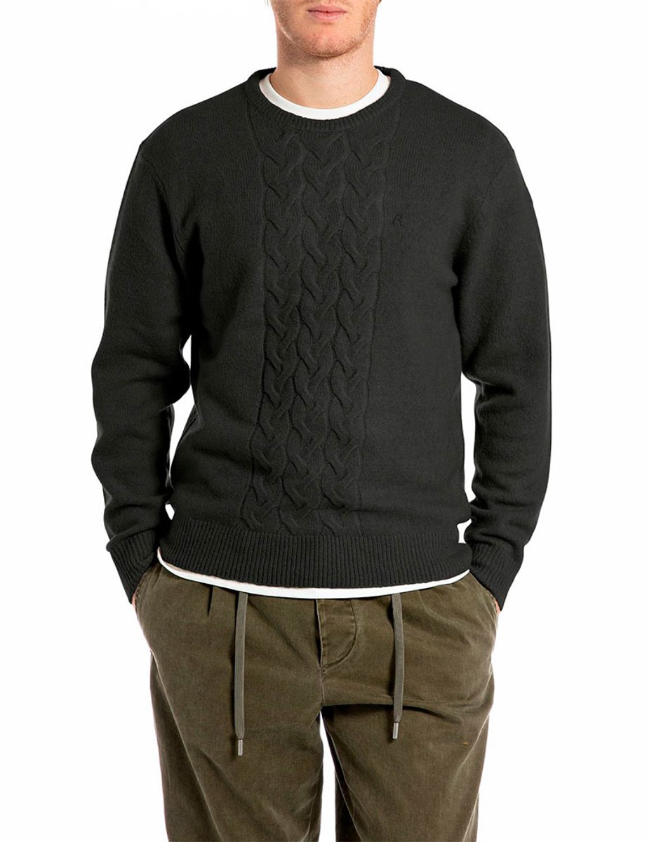 Replay Uk4871.000.g23894 Trui Zwart L