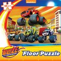 Blaze en zijn vrienden, monstertrucks in een stad. Vloerpuzzel, 35 stukjes, 60x40 cm.