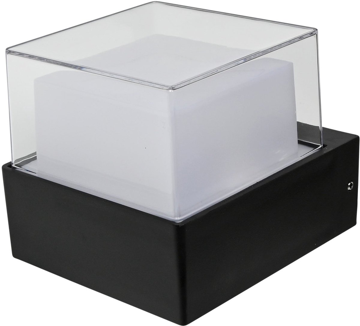 Wandlamp - Vierkant - Waterdicht - 4 W - Warm wit - Voor binnen en buiten