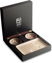 EDO JAPAN - SUSHISET ANEMOON TAUPE, 21x13,5 cm | H3 cm