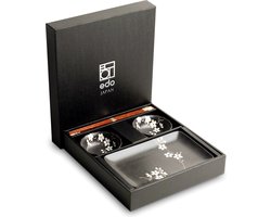 EDO JAPAN - SUSHISET ANEMOON ZWART 21x13,5 cm | H3 cm